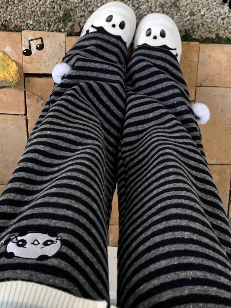Crybaby Panda Stripe Pants-ntbhshop