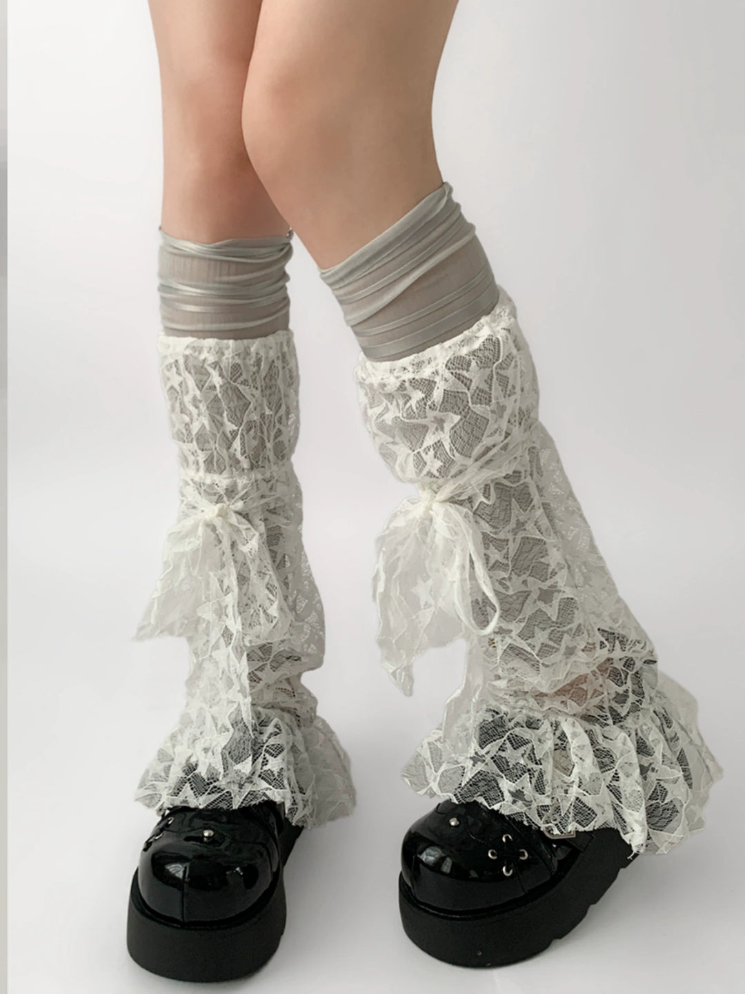 Starglim Flared Mesh Star Lace Leg Sleeves-ntbhshop