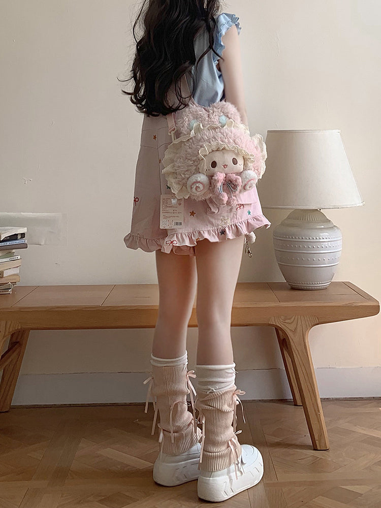 Candy Star Overall Shorts-Bottoms-ntbhshop