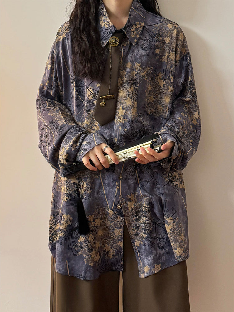 Twilight Dandelion Unisex Shirts with Ties-ntbhshop