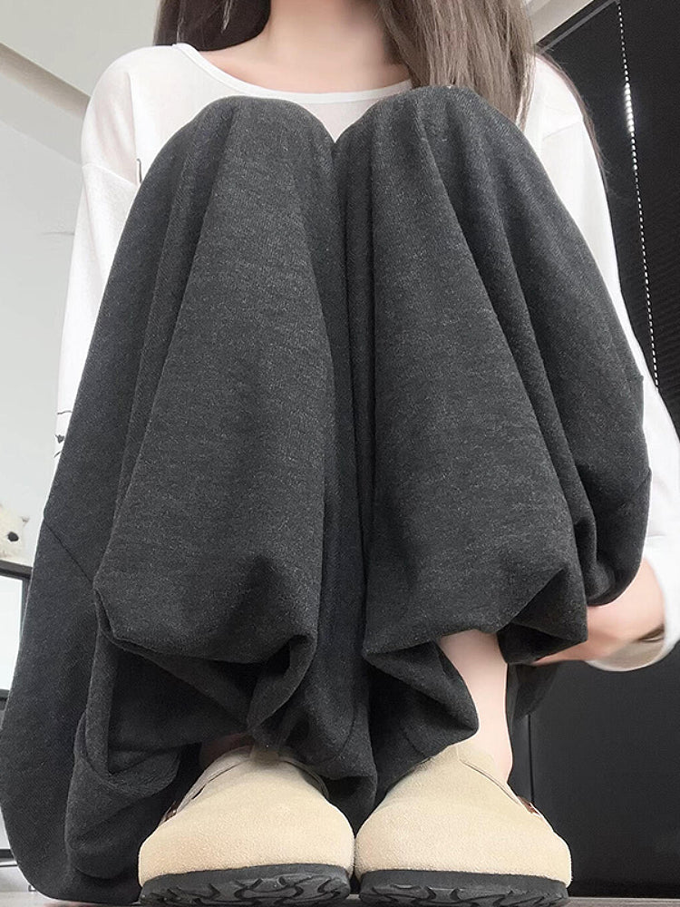 Mocha Bloom Bubble Sweatpants-ntbhshop