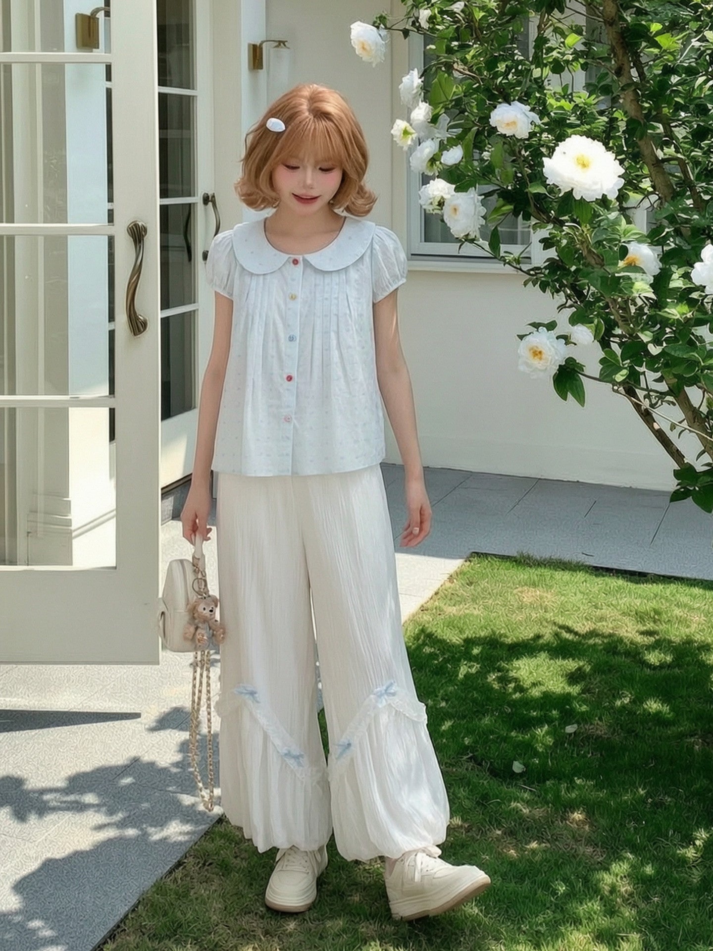 Cloud Ribbon Bubble Pants-Bottoms-ntbhshop