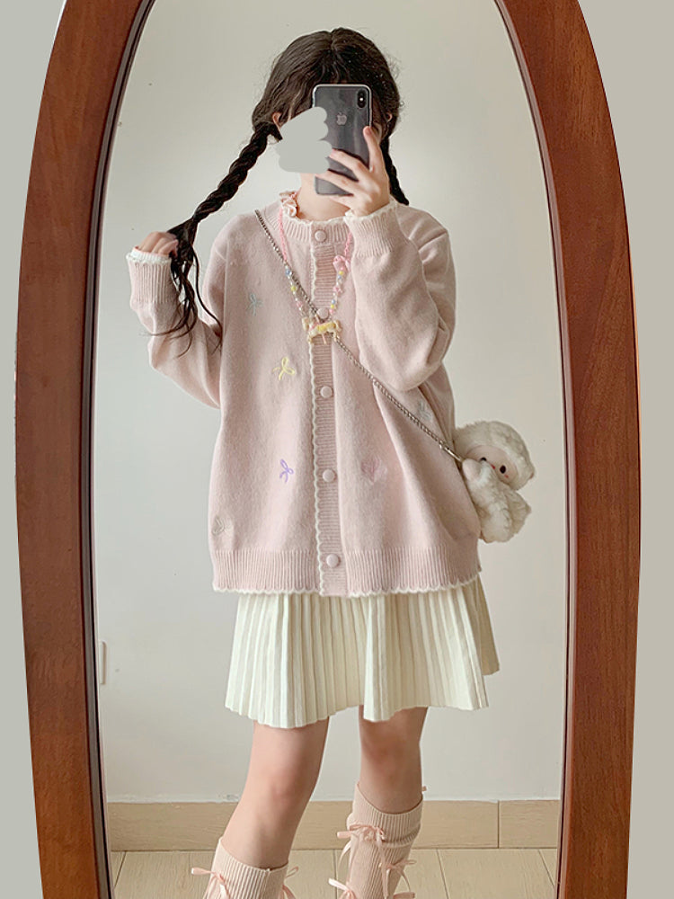 Sugar Bow Embroidery Cardigans-ntbhshop