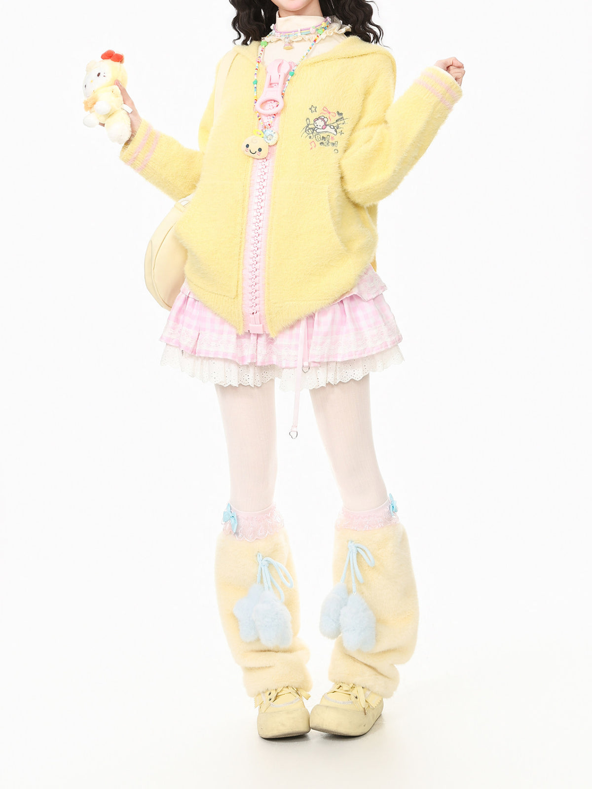 Kitty Melody Mohair Hoodies-Outerwear-ntbhshop