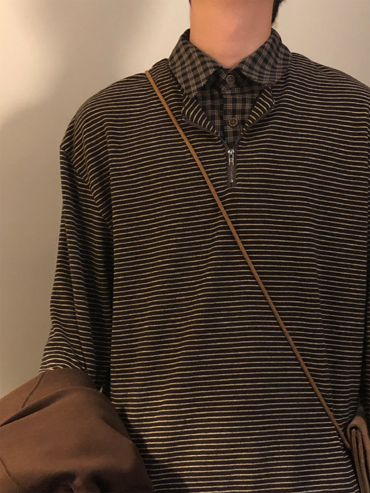 Maillard Stripe Unisex Layer Sweatshirts-ntbhshop