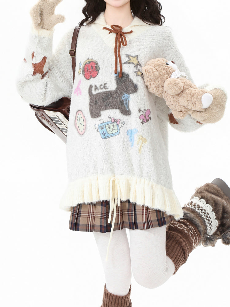 Puppy Love Fuzzy Sweaters-Outerwear-ntbhshop