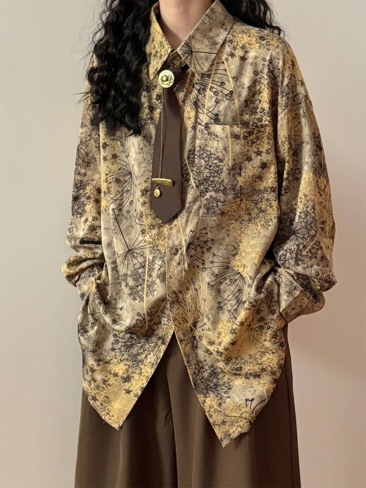 Twilight Dandelion Unisex Shirts with Ties-ntbhshop