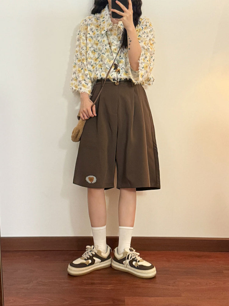 Retro Drift Wide Drape Shorts-ntbhshop