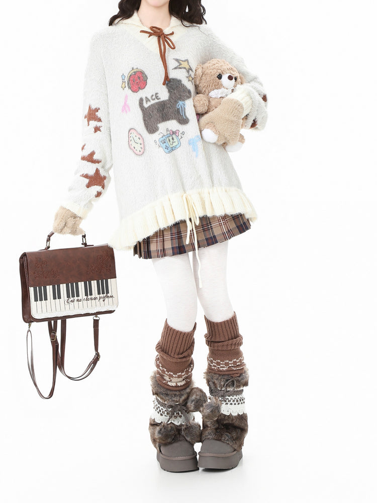 Puppy Love Fuzzy Sweaters-Outerwear-ntbhshop