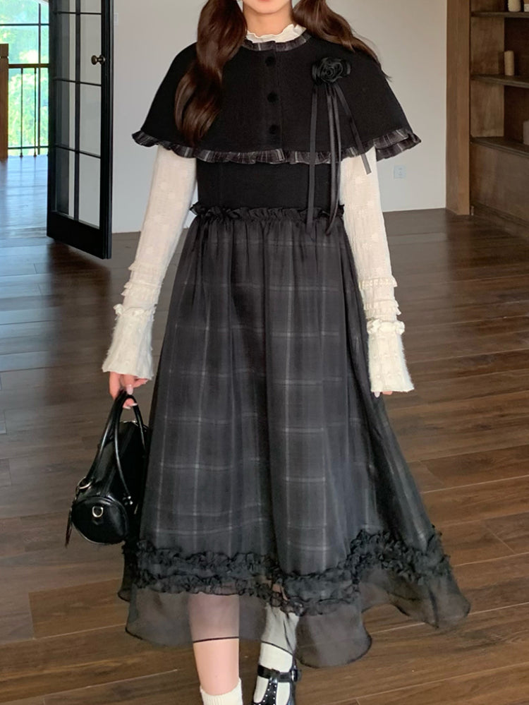 Midnight Rose Cape & Sundress-ntbhshop