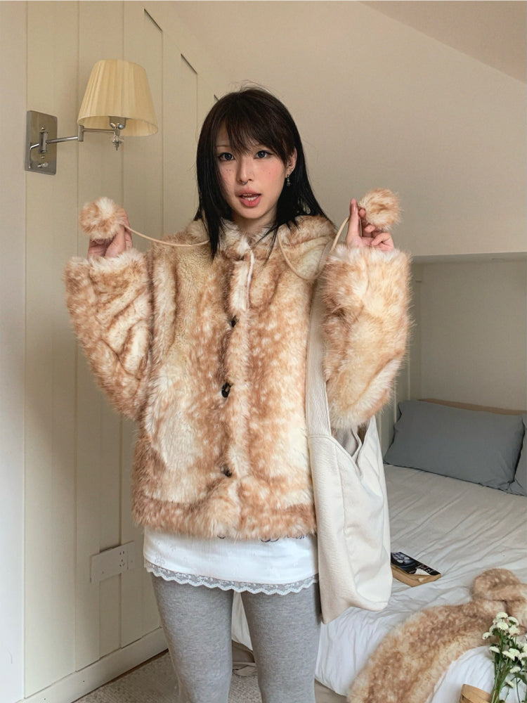 Snow Fawn Cozy Fur Jackets-ntbhshop