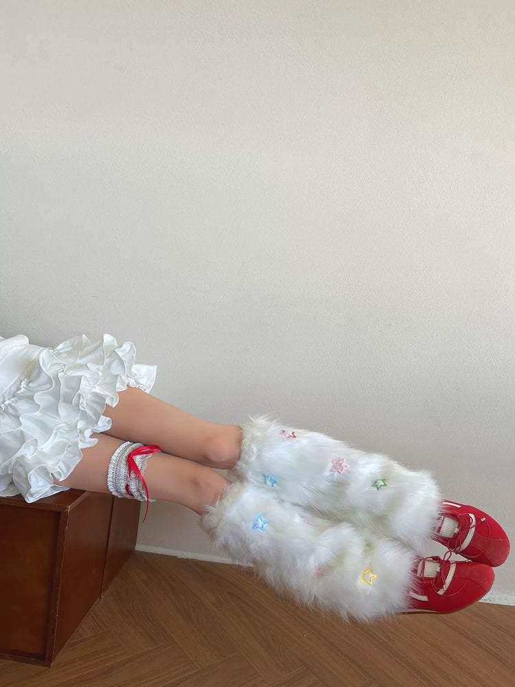 Dopamine Dream Fur Leg Warmers-ntbhshop