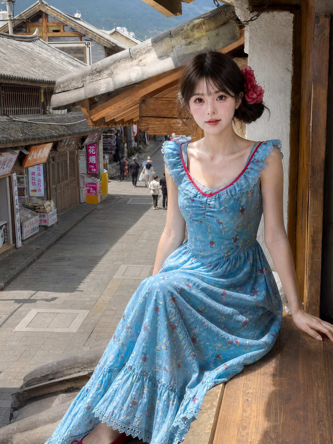 Riviera Floral Maxi Dress-Dresses-ntbhshop