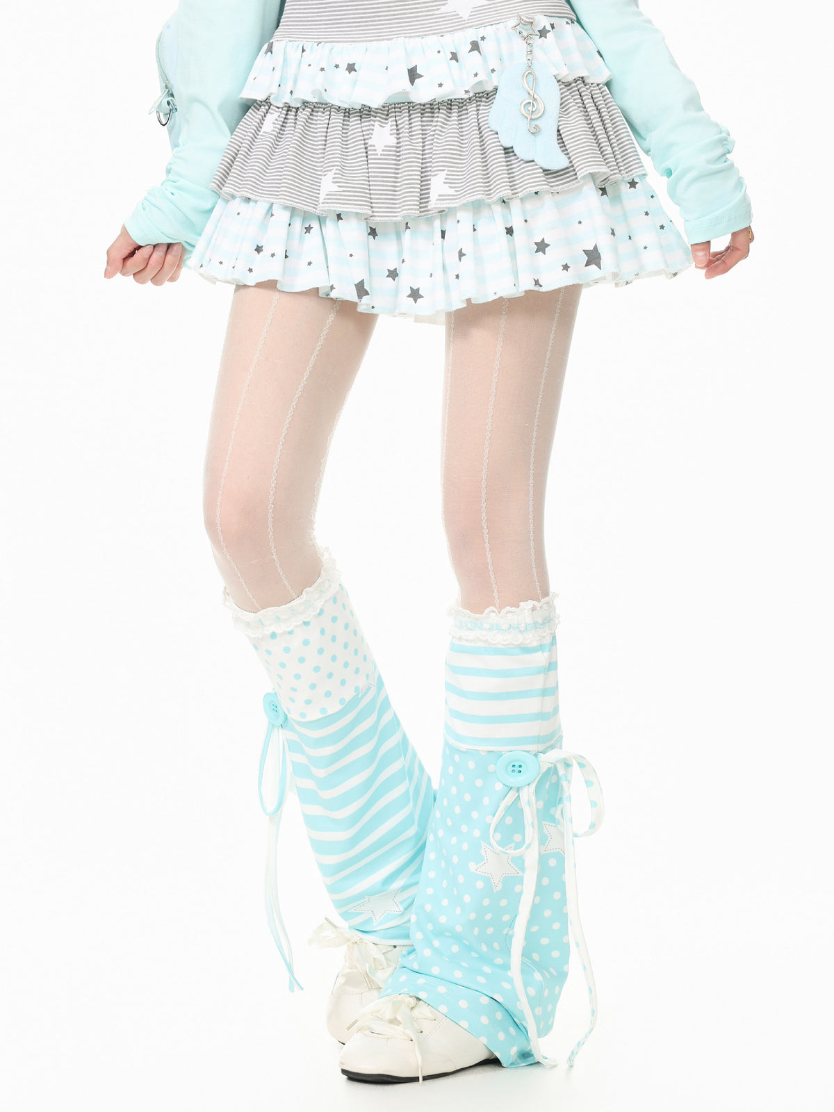 Sugar Stripe Leg Warmers-Accessories-ntbhshop