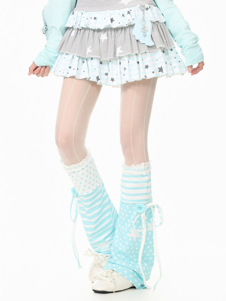 Sugar Stripe Leg Warmers-Accessories-ntbhshop