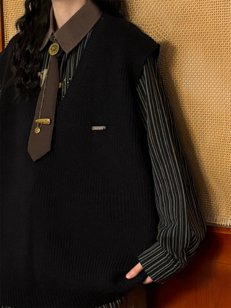 Library Lantern Scholar Knit Vests-ntbhshop