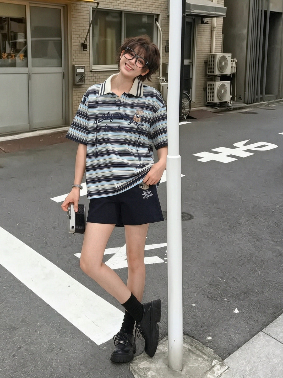 Teddy Royale Stripe Polo-Tops-ntbhshop