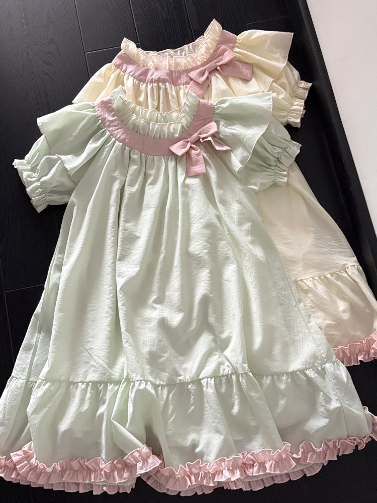 Candy Ribbon Dollhouse Dresss-ntbhshop