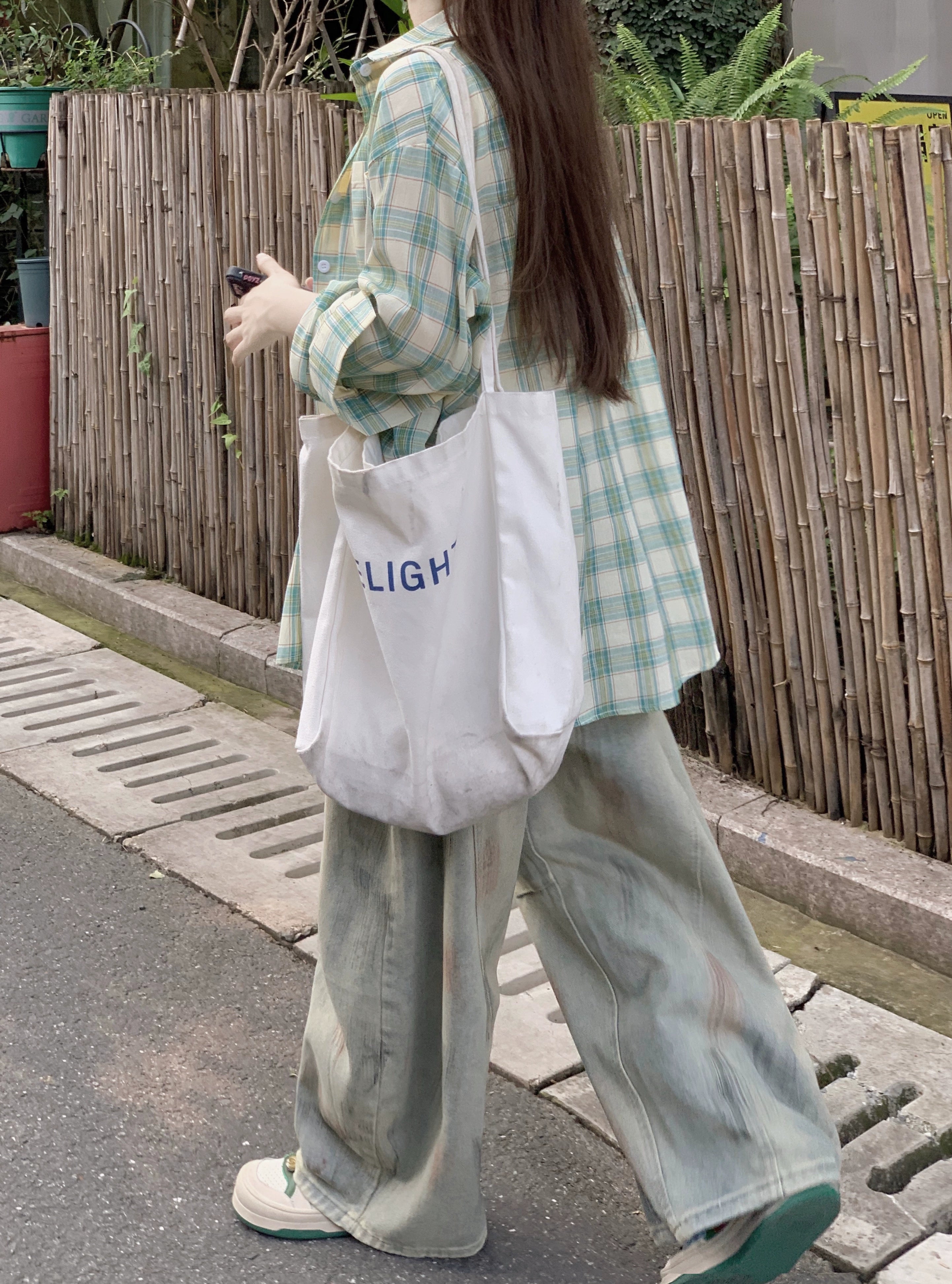 Green Breeze Retro Check Shirt-ntbhshop