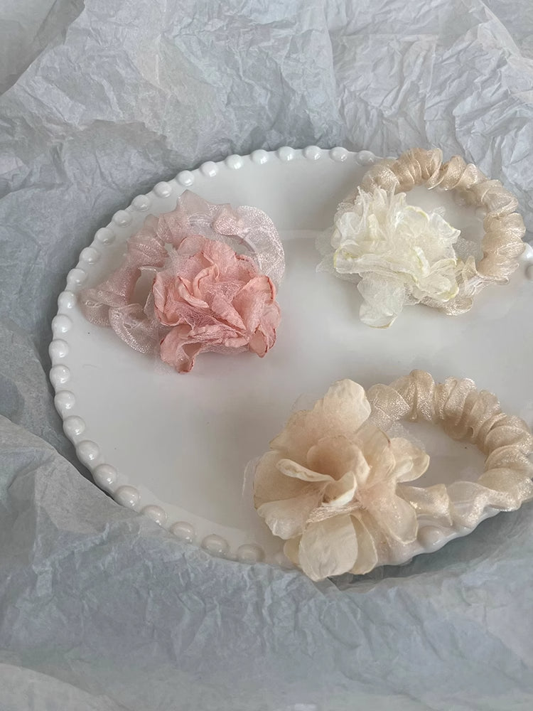 Forest Bloom Mesh Hair Ties-ntbhshop