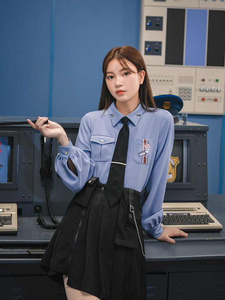 Midnight Pocket Pleated Skirt-Sets-ntbhshop