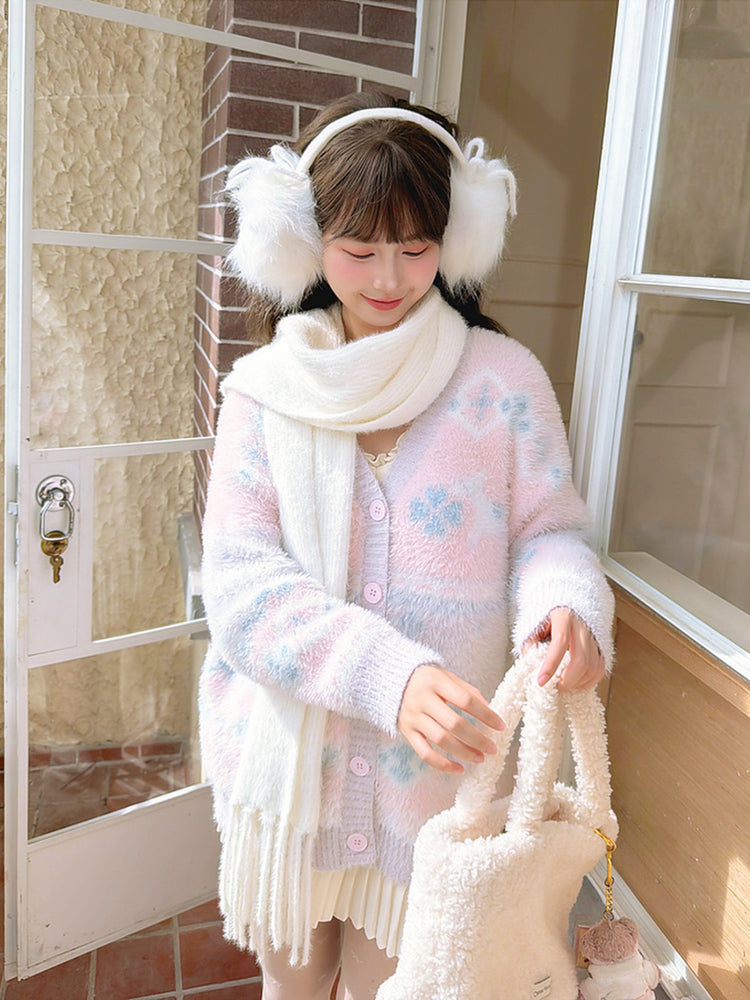Pastel Sugar Cloud Knit Cardigan-Outerwear-ntbhshop
