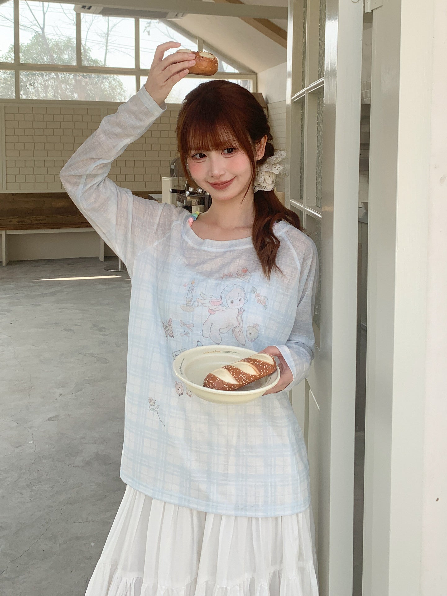 Milk Lamb Sheer Top-Tops-ntbhshop