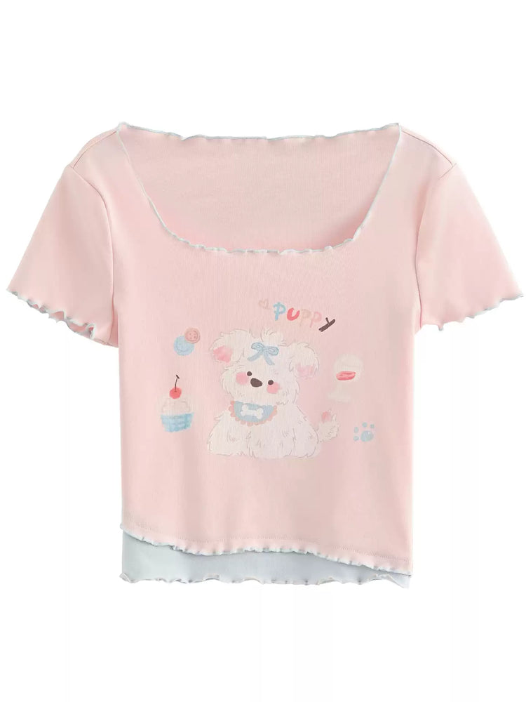 Cupcake Puppy Baby Tees-Tops-ntbhshop