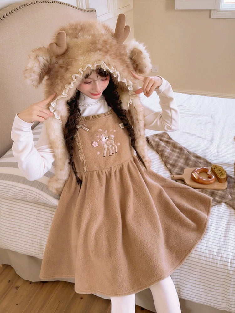 Dear Bambi Cottage Apron Dress-ntbhshop