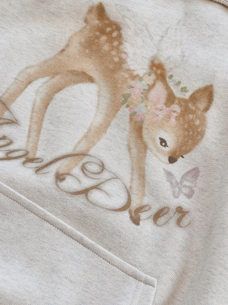 Angel Deer Pom Pom Sweatshirt-ntbhshop