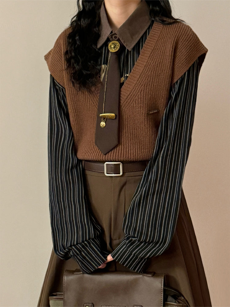 Library Lantern Scholar Knit Vests-ntbhshop