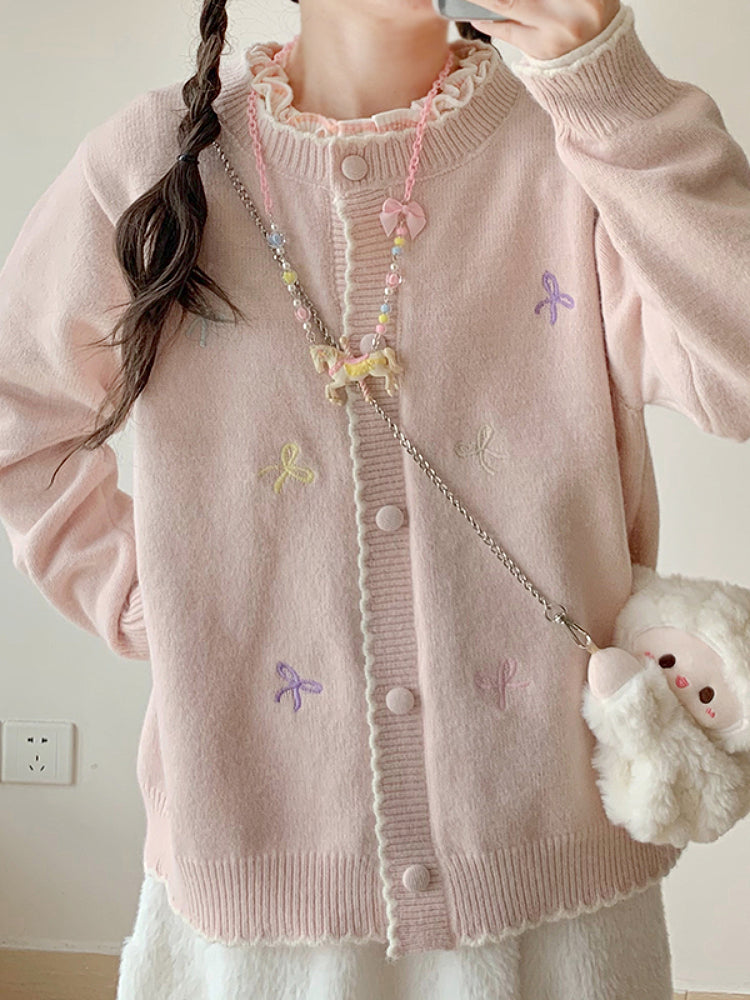 Sugar Bow Embroidery Cardigans-ntbhshop