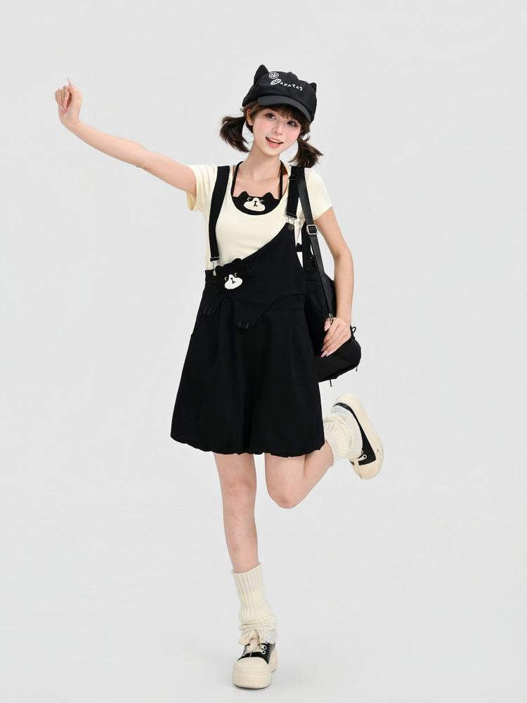 Milk Cat Halter Tee-Tops-ntbhshop