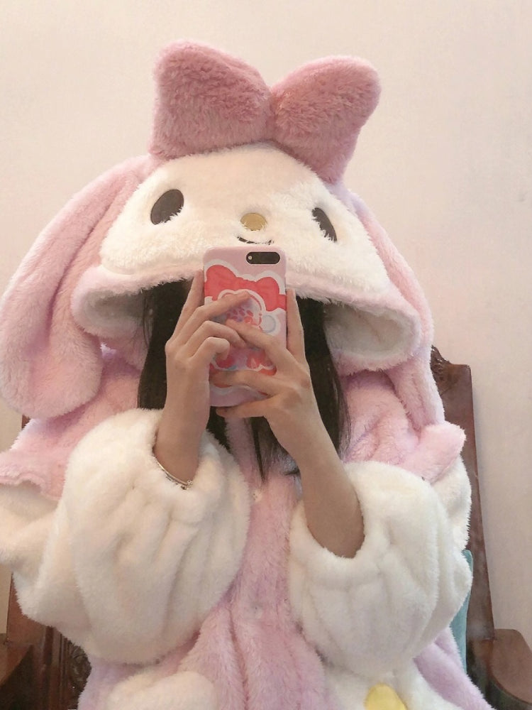 My Melody Cozy Fleece Pajamas-ntbhshop