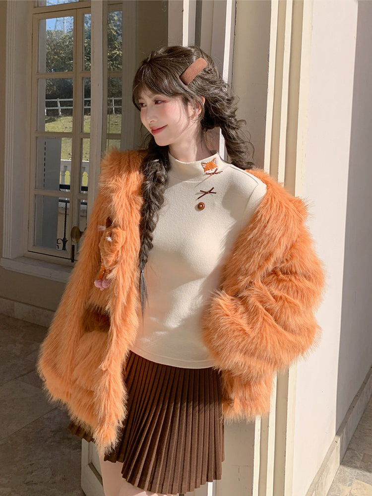 Little Fox Story Base Turtleneck-Tops-ntbhshop