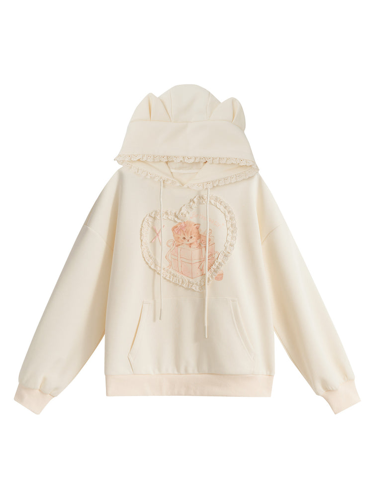 Birthday Kitty Ear Hoodie-Tops-ntbhshop