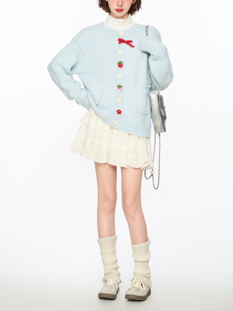 Skyberry Cloud Knit Cardigan-Outerwear-ntbhshop
