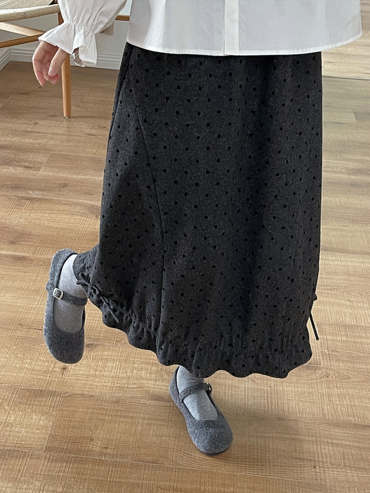 Quiet Garden Polka Bud Skirts-ntbhshop