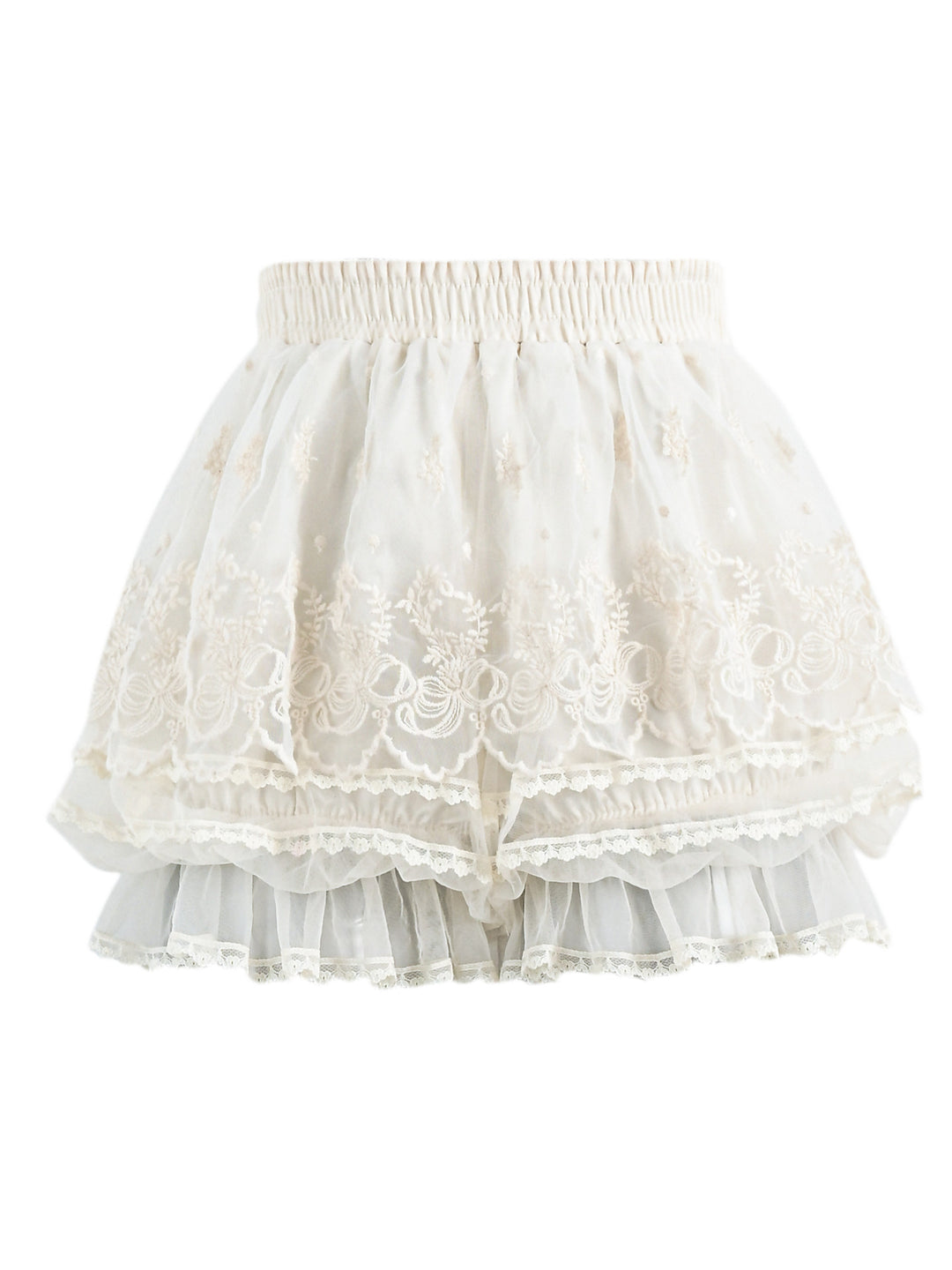 Pearl Lace Bubble Shorts-Bottoms-ntbhshop