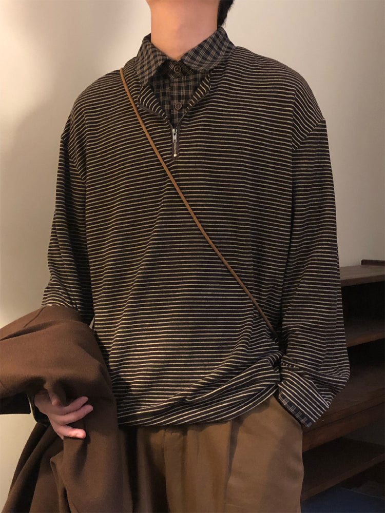 Maillard Stripe Unisex Layer Sweatshirts-ntbhshop