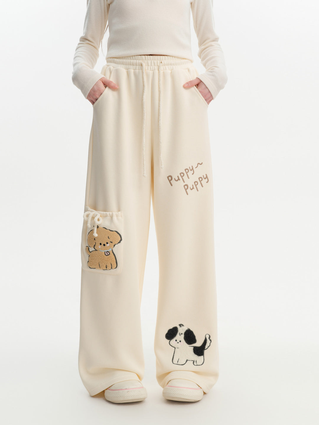 Puppy Parade Lounge Pants-Bottoms-ntbhshop