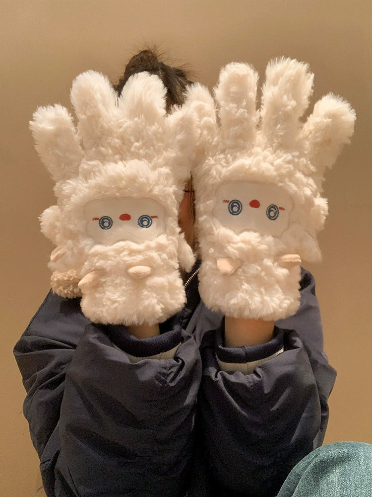 Sheep Cloud Cozy Plush Gloves-ntbhshop