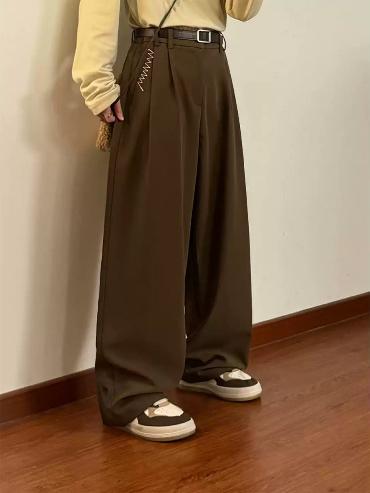 Scholium Spine Pleated Pants-Bottoms-ntbhshop