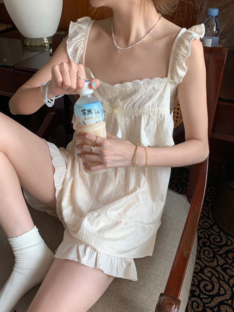 Whipped Cream Fairy Sleeve Pajamas Set-ntbhshop