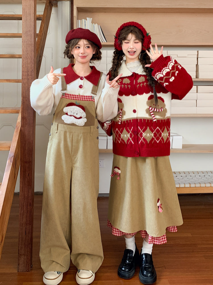 Snowy Gingerbread Bear Sweaters-ntbhshop