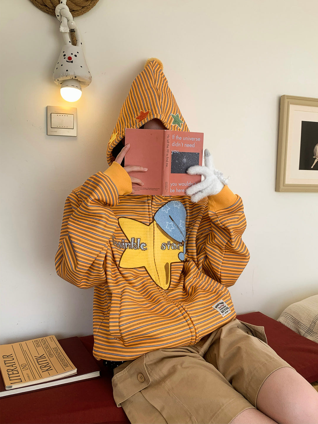 Twinkle Star Whimsy Hooded Jacket-Outerwear-ntbhshop