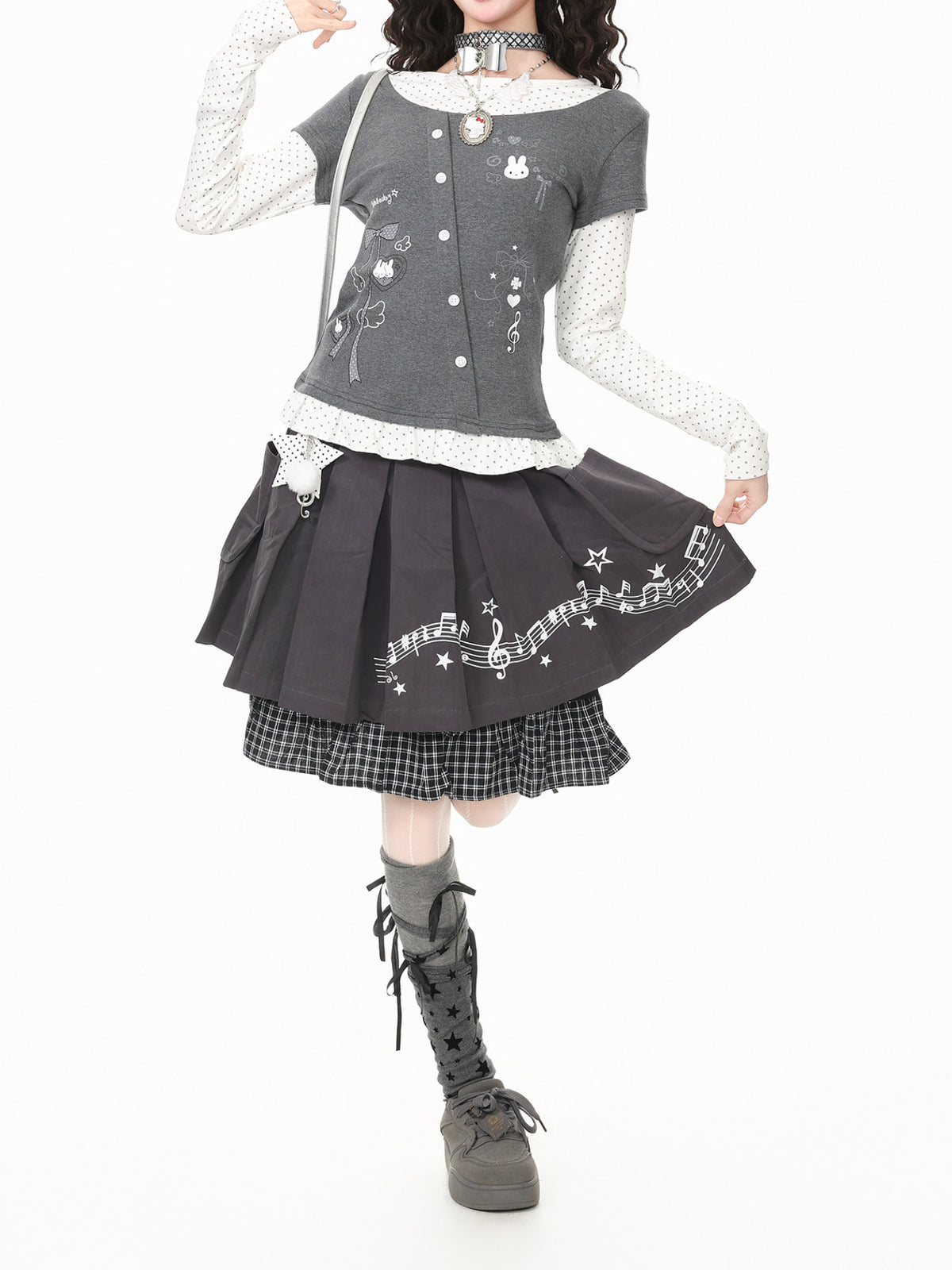 Bunny Melody Layered Tops-Tops-ntbhshop