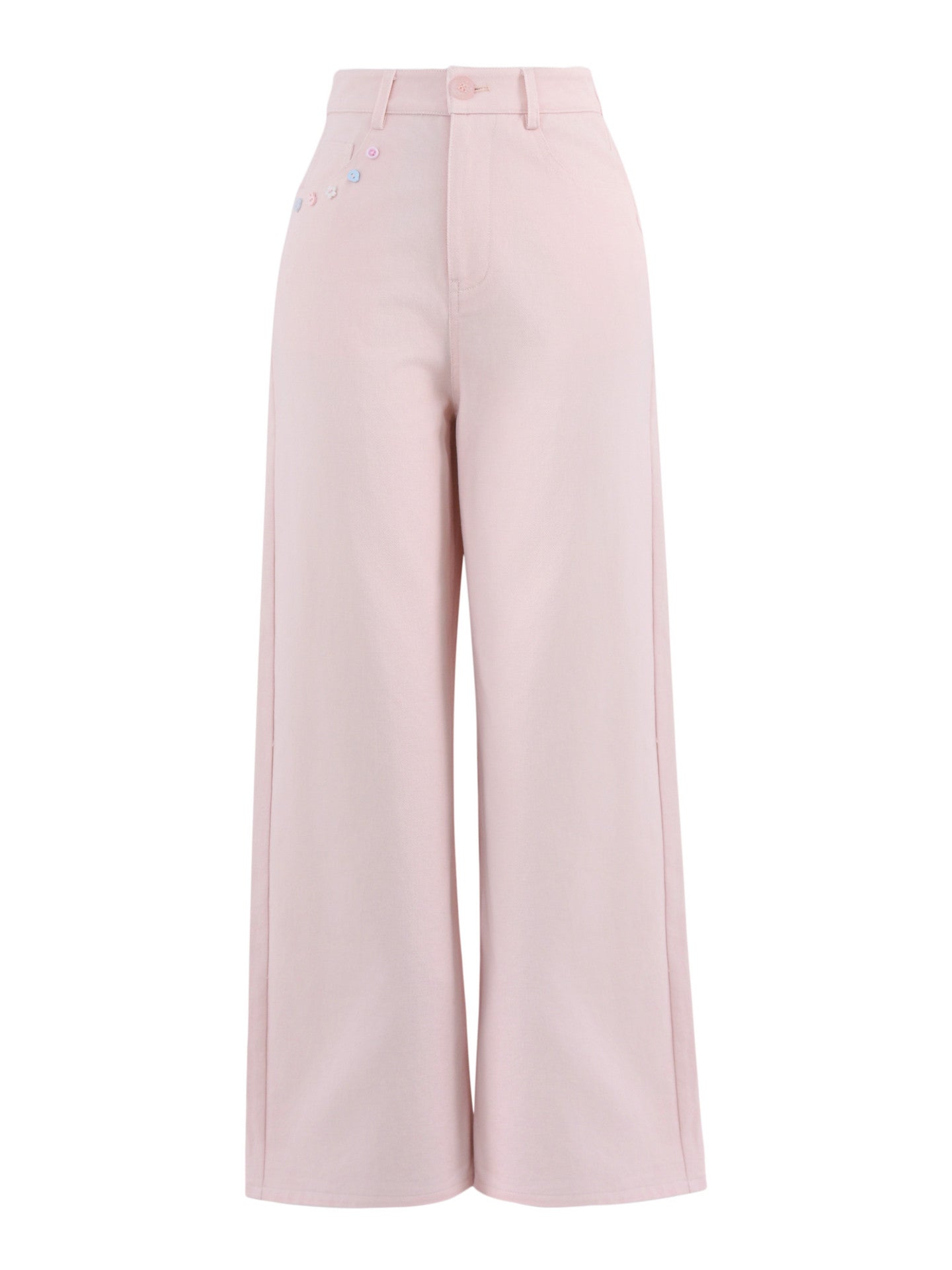 Pretty Bloom Cotton Jeans-Bottoms-ntbhshop