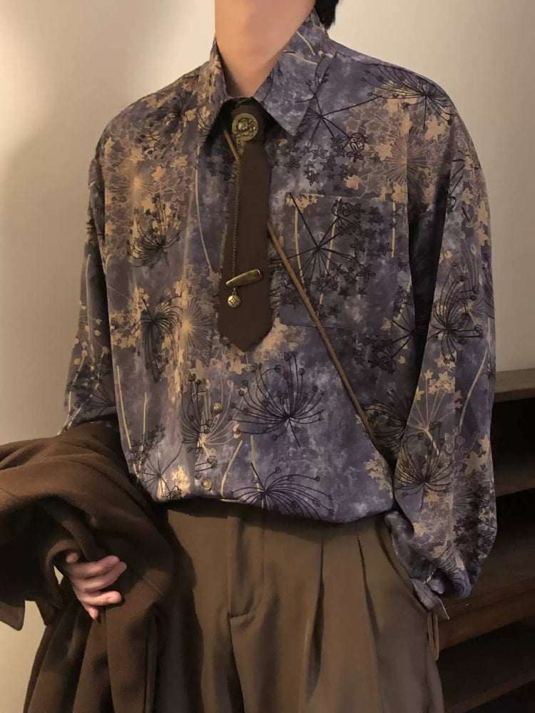 Twilight Dandelion Unisex Shirts with Ties-ntbhshop