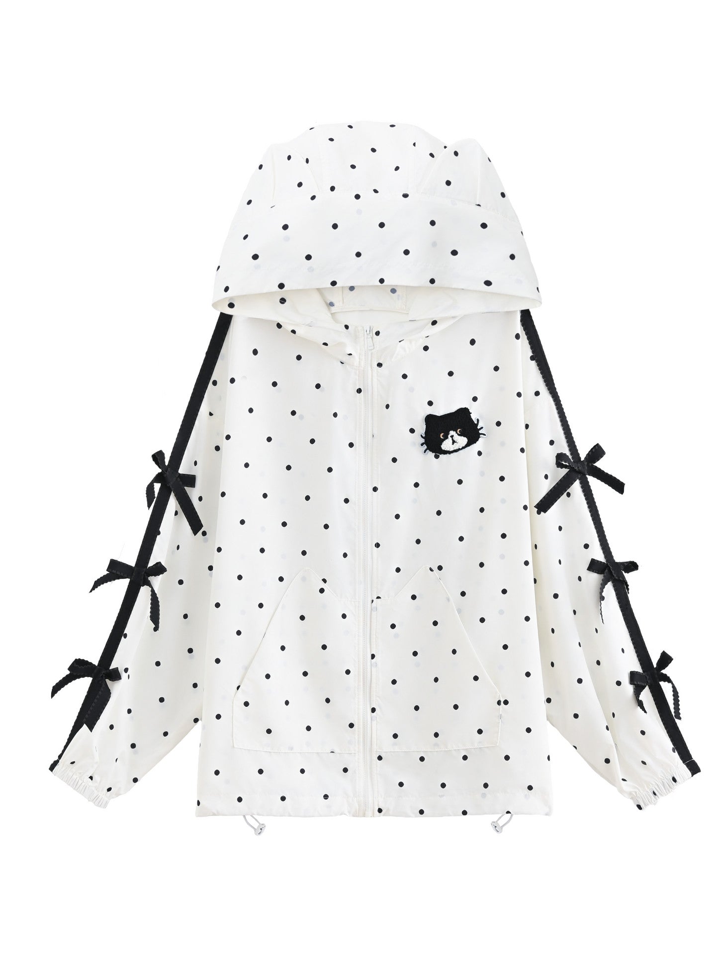 Milk Cat Dot Sun Jacket-Outerwear-ntbhshop
